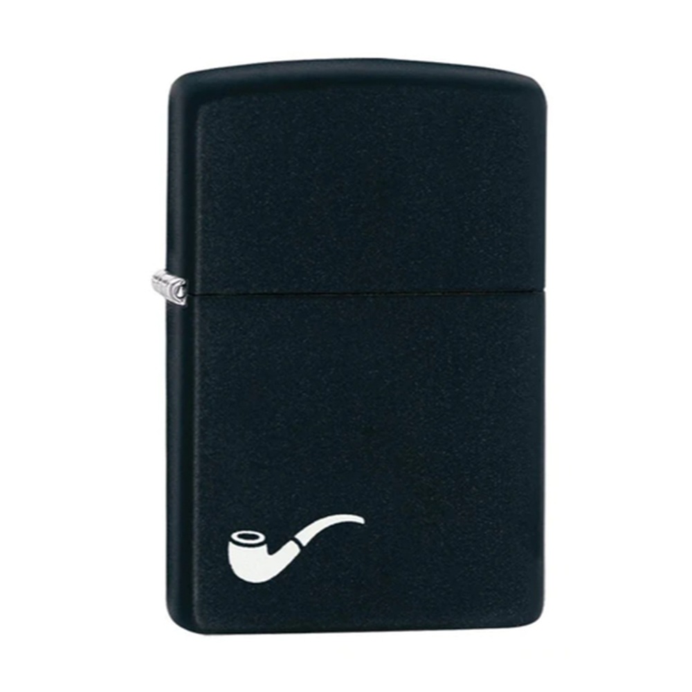 Zippo ジッポーライター無地 定番デザイン レギュラー 北米シリーズ 218PL Black Matte Pipe ラッピング