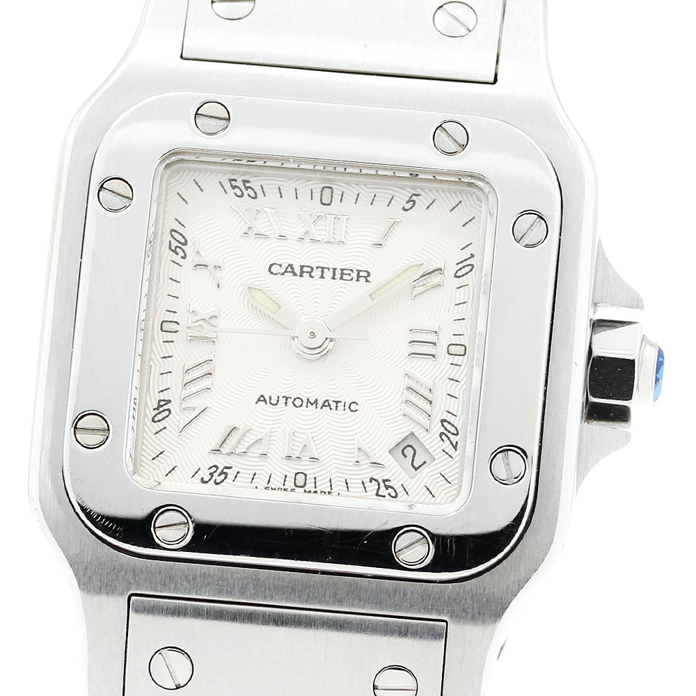 カルティエ CARTIER W20044D6 サントスガルベ SM 20周年記念モデル 自動巻き レディース _884039【中古】