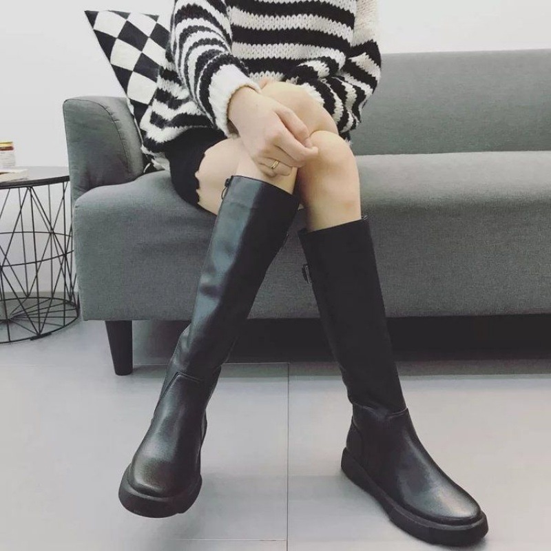 大人気 上品 ロングブーツ レディース ロング丈 サイドジップ フェイクレザー 裏起毛 防水 秋冬 防寒 防滑 歩きやすい 美脚
