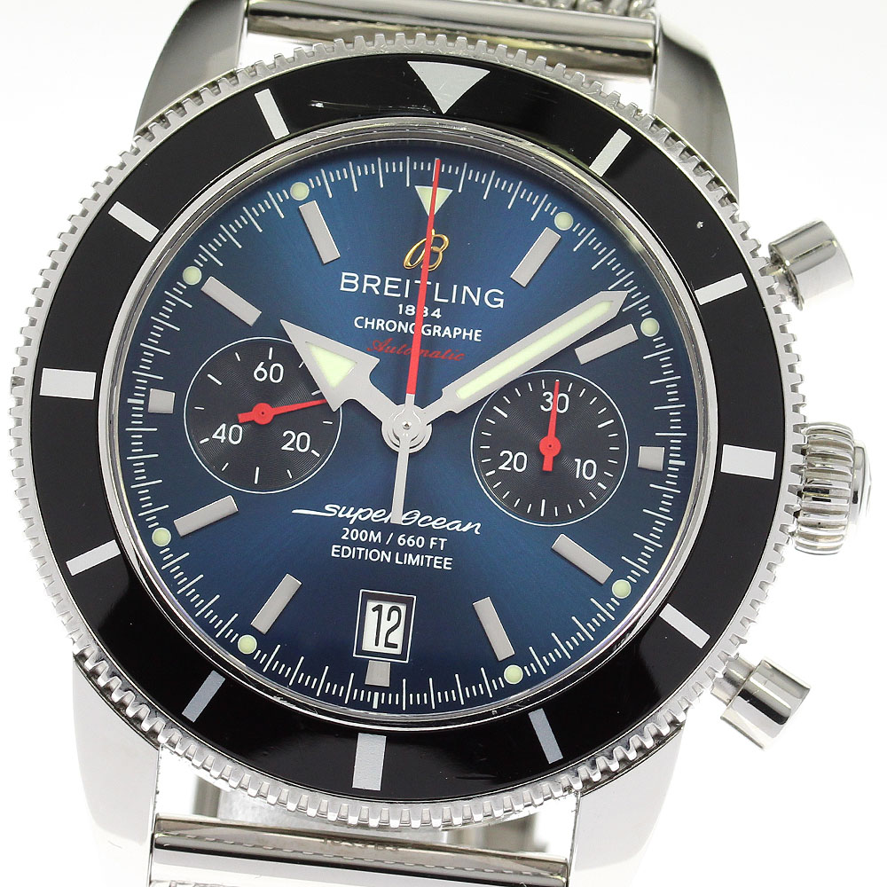 ブライトリング BREITLING A23320 スーパーオーシャン ヘリテージ クロノグラフ 世界限定1000本 自動巻き メンズ _818601【中古】