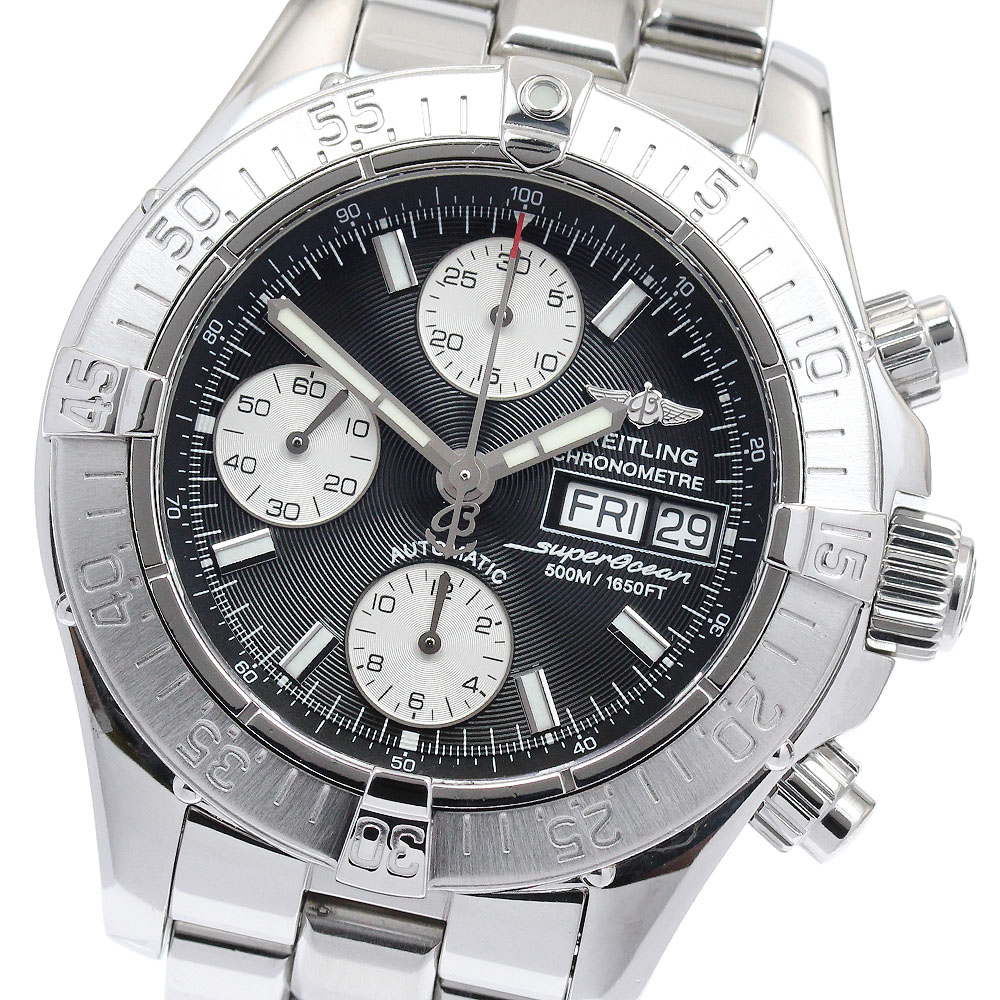 ブライトリング BREITLING A13340 スーパーオーシャン クロノグラフ デイデイト 自動巻き メンズ 良品 _891007【中古】