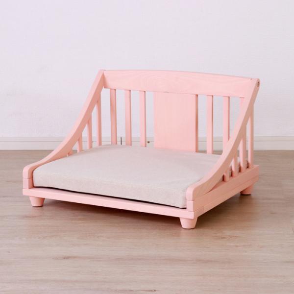 ペットベッド Sサイズ ピンク 猫犬用 ネコ ベッド おしゃれで可愛いデザイン W52.5D43H34cm pb-ti