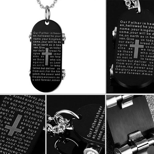 スケボークロスペンダントトップ ペンダント サージカルステンレス316L ネックレス パーツ チョーカー メンズ レディース 黒色 ブラック 十字架 クロス スケーター stt00-00-0008
