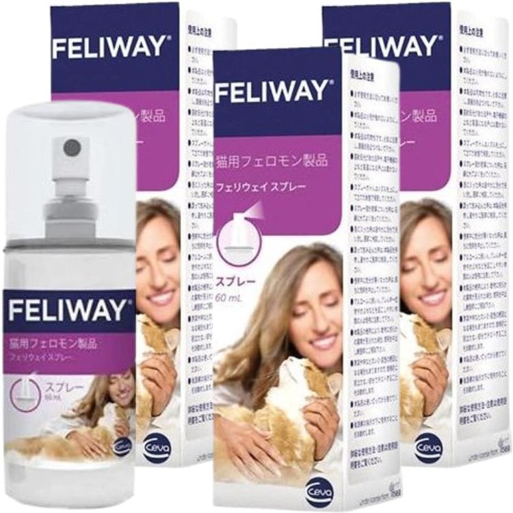 3個セット セバ・ジャパン フェリウェイ スプレー 60ml 猫用 フェロモン製品