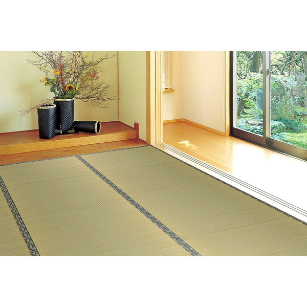 142732445 い草カーペット 白馬(はくば) 江戸間4.5畳 261×261 メーカー直送 8,420円