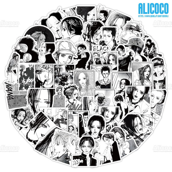Qoo10] 【当日出荷】NANA ステッカー60枚ア