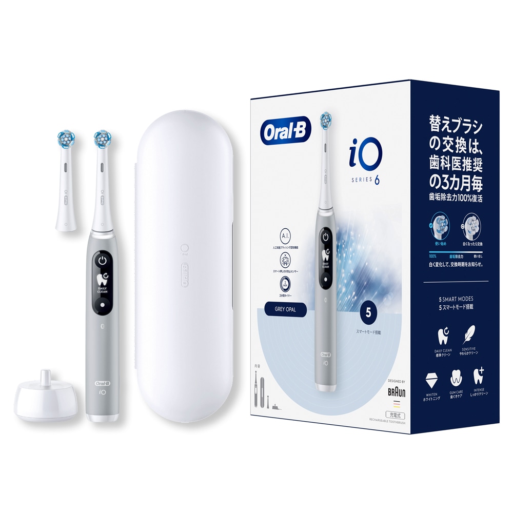 ブラウン IOM62A61KGR-W 電動歯ブラシ　（グレーオパール） IOM62A61KGRW 30,580円