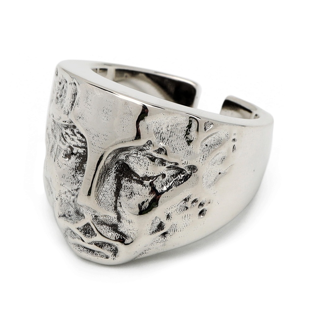 925 人の顔をモチーフしたユニークなリング [cr556]