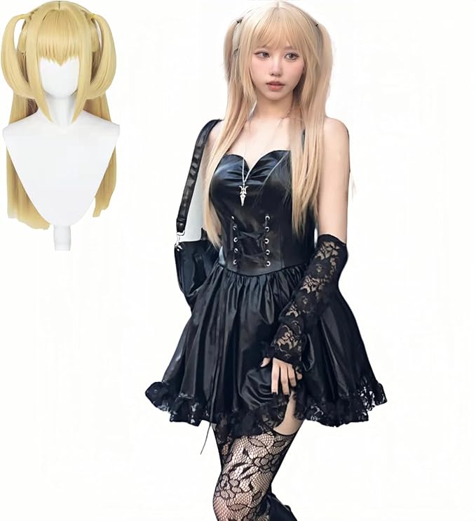 弥 海砂 夜神 月 コスプレ衣装 ウィッグ付き 制服 ハロウィン クリスマス パーティー アニメ 仮装 学園祭 文化祭 漫遊展 撮影用 コスプレー祭り服装