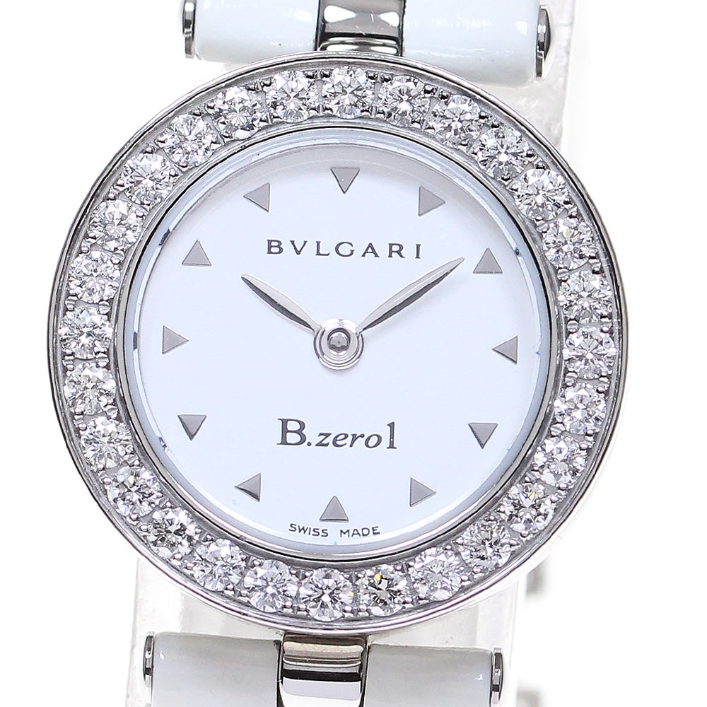 ブルガリ BVLGARI BZ22S B-zero1 ダイヤベゼル クォーツ レディース 保証書付き_848914【中古】