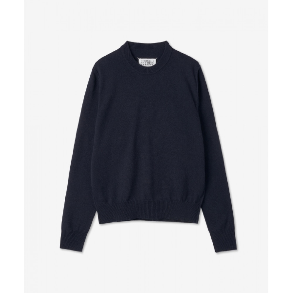 メゾンマルジェラエコカシミアニット-ネイビー/ SI0HA0002S17809511