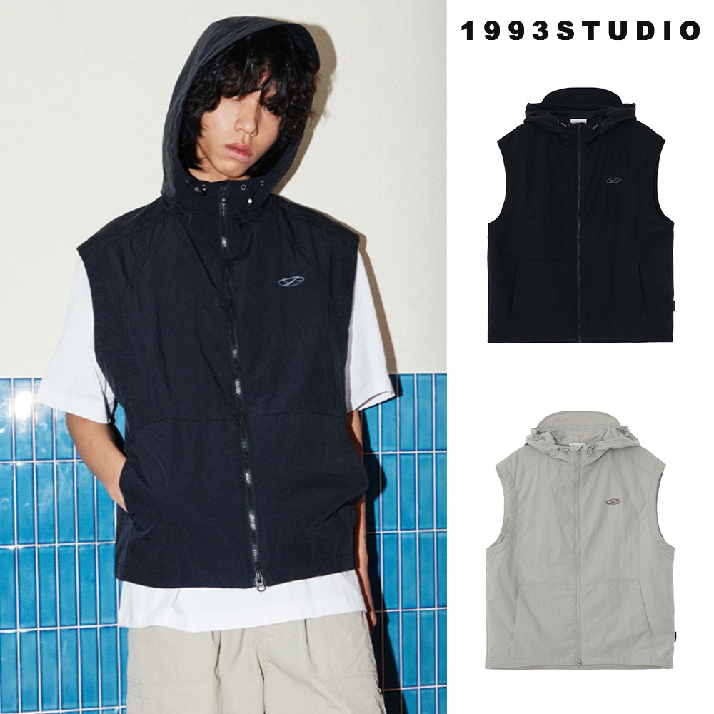 [1993studio] Symbol Logo Nylon Hood Vest 9,593円