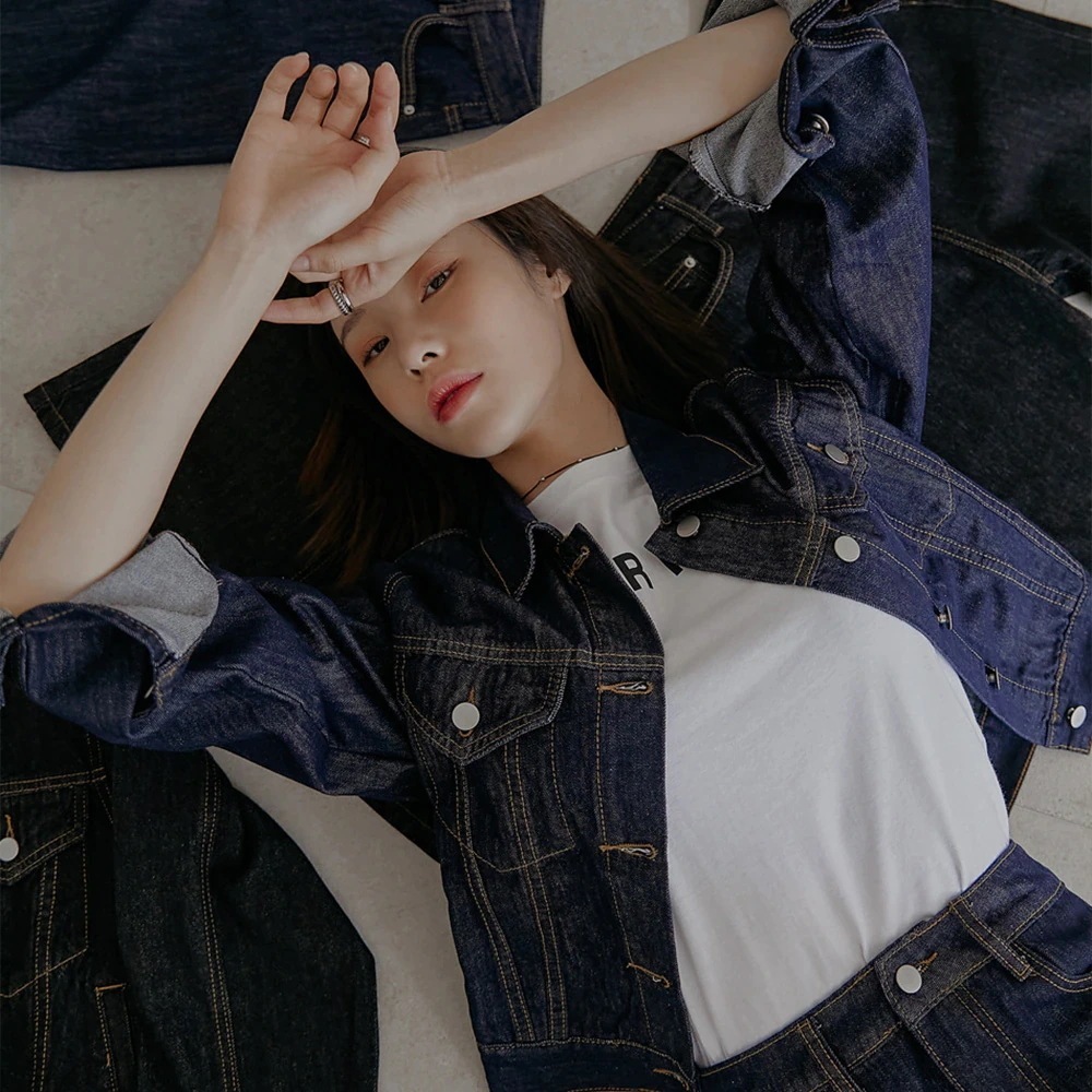 プレーンインディゴデニムJK