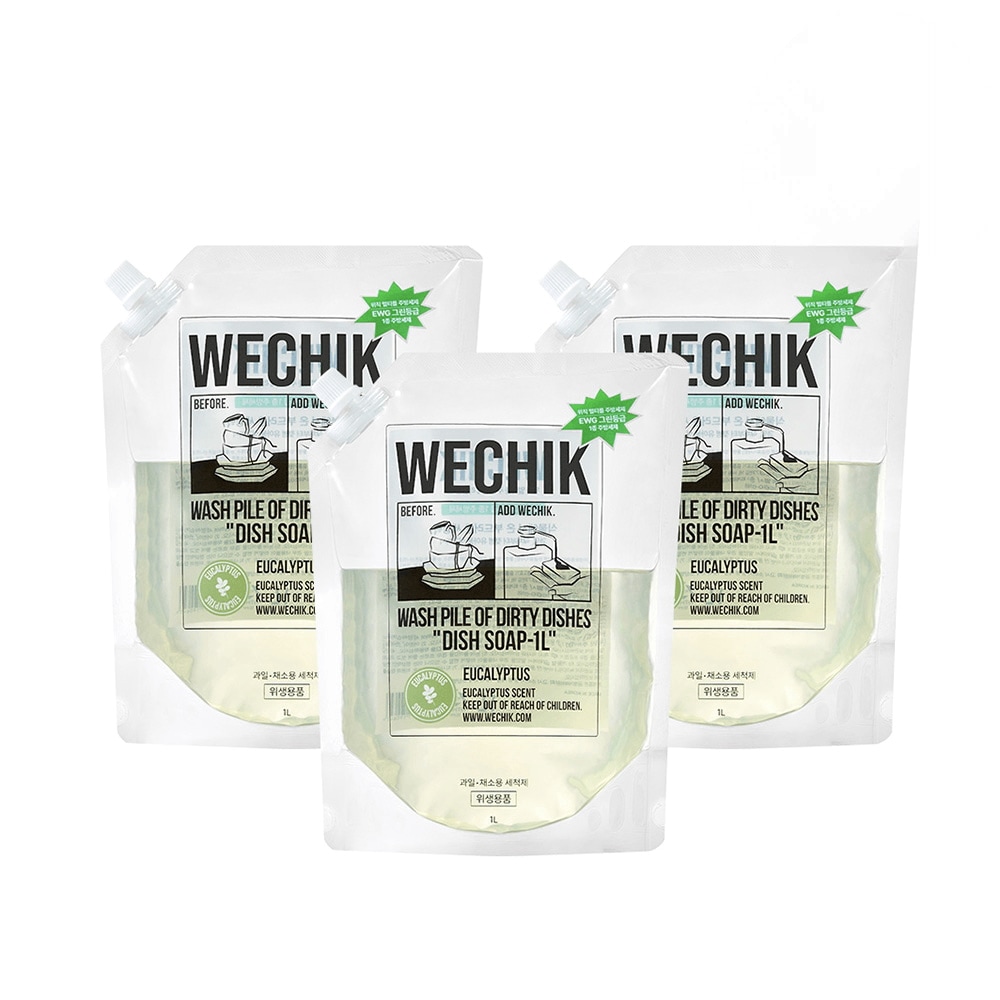 ウィッチック マルチプル キッチン洗剤 詰替用 1L 3個