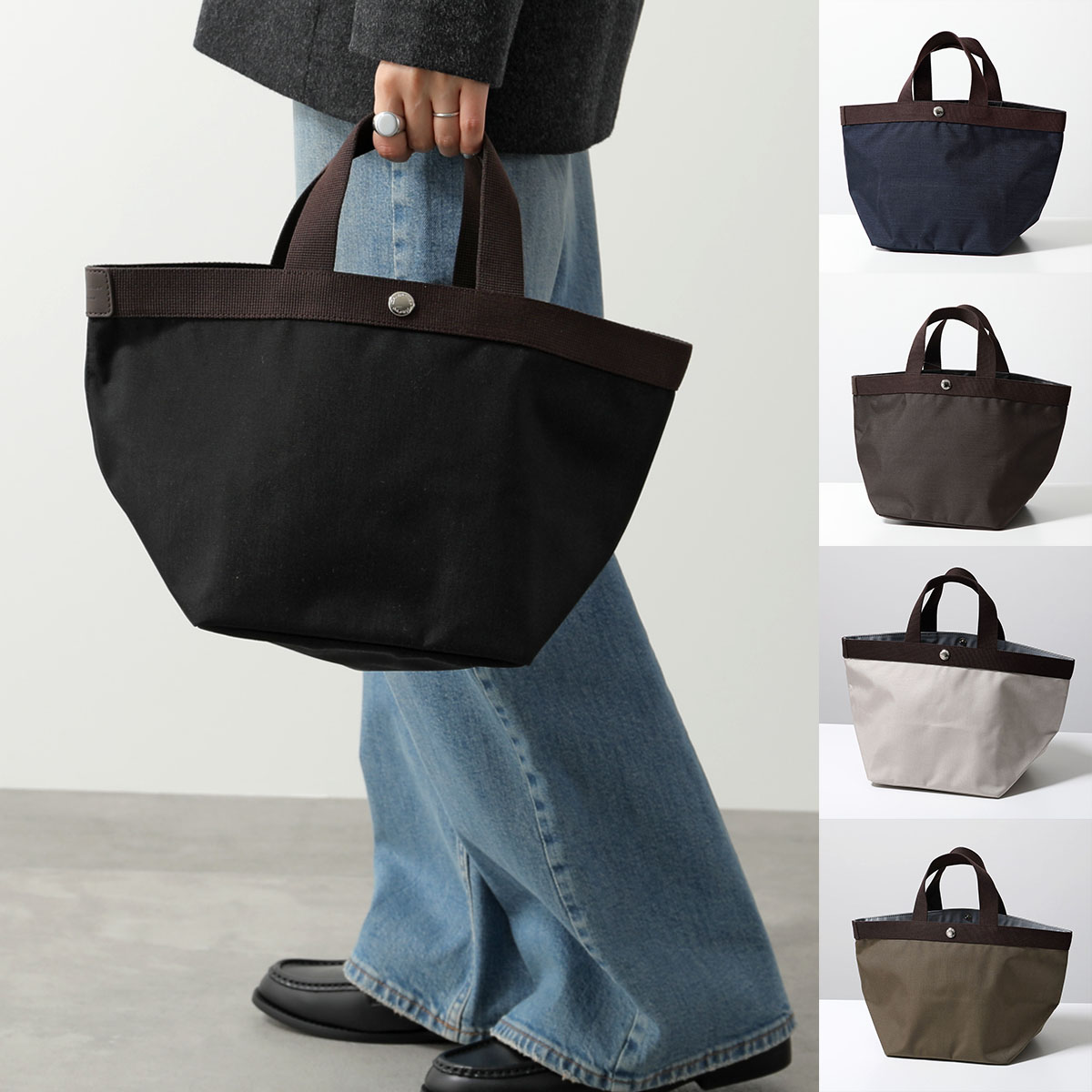 HERVE CHAPELIER エルベシャプリエ トートバッグ 707C コーデュラナイロン 舟型トート M レディース ハンドバッグ ミニトート カラー5色