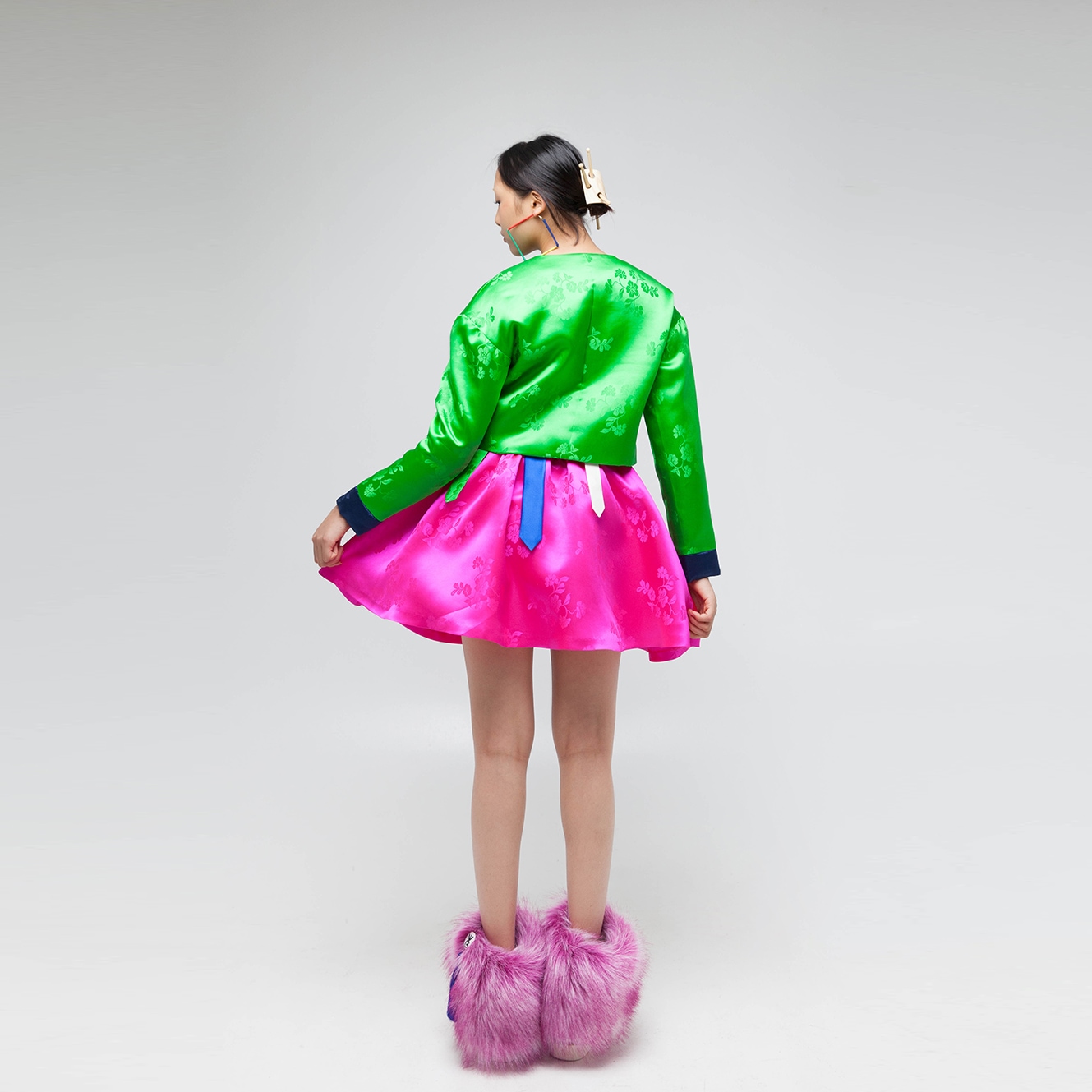 ネオヘリオス2スカート女性ミニスカートモダンスタイル共存韓国トラディショナルフィールファッショナブル