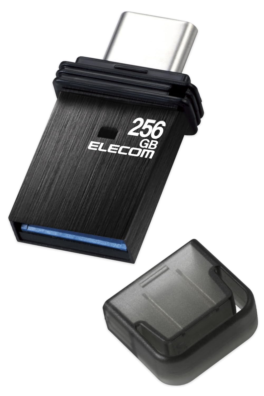最安値挑戦中 エレコム USBメモリ 256GB USB3.2（Gen1） Type-C キャップ式 ブラック MF-CAU32256GBK