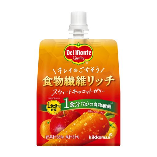 キッコーマン飲料(デルモンテ) デルモンテ 食物繊維リッチ スウィートキャロットゼリー(ゼリー飲料) 160G×30個 6,106円