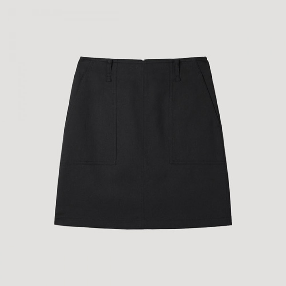 [彼女はミスです] ビッグポケットミニスカート_swwskp22030_BK