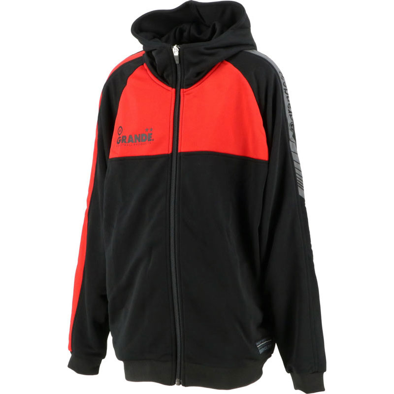 GRANDE.F.P(グランデエフピー) 【BIGサイズ対応商品】GRANDE.F.P.GRANDE.F.P 2トーン.ハイパー.フーデット.パイルジャージジャケット フットサル その他ジャケット (