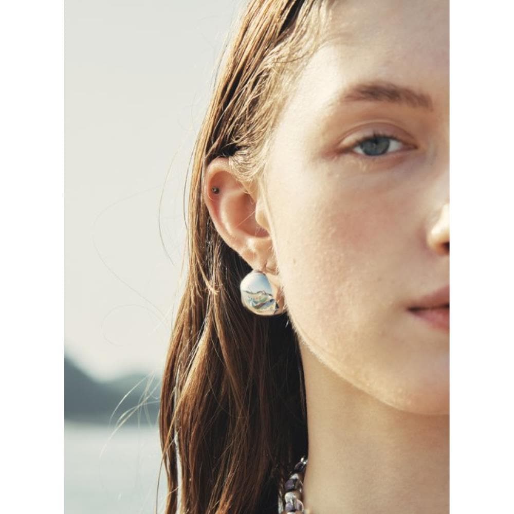 VINTAGE HOLLYWOOD Big Ball One Touch Earrings VH2336EA01