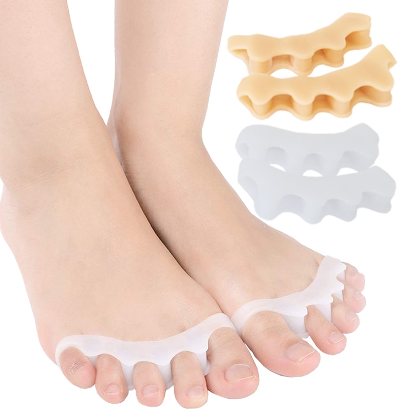 足指 足指パッド サポーター 4個入り 2足セット 足指シリコンサポーター グッズ 広げる 外反母趾 熱い販売 Vivalafocaccia Com