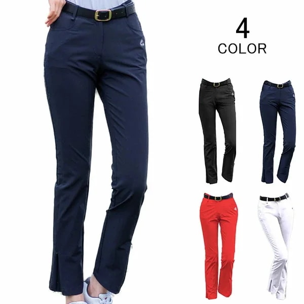 SNSで話題ゴルフパンツ レディース スキニーパンツ パンツ ゴルフウェア ズボン トレッキングパンツ 速乾 撥水 綿混 快適 ストレッチ ウエスト伸縮 アウトドア aaa