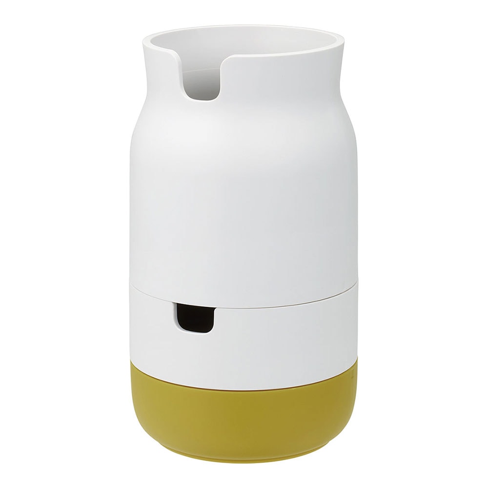 （まとめ買い）CAPOTTO よく使う1本が見つかるペンスタンド マスタード CPT-PS101MU [x3]