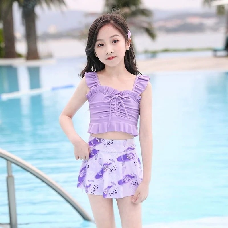 水着キッズ 女の子のスカート夏新型赤ちゃん女の子水泳中の大童 レディース 子供 韓国ファッション