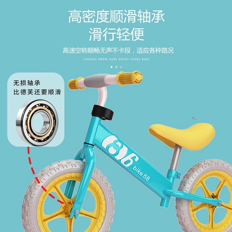 チャイルドバランス2-3-4歳の赤ちゃん用歩行滑車滑車ペダルなし自転車