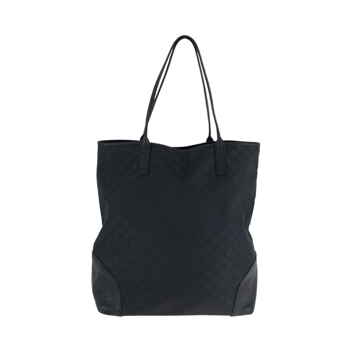 美品 ブラック 黒 ゴールド金具 ナイロン 263345 トートバッグ ハンドバッグ レディース 501104