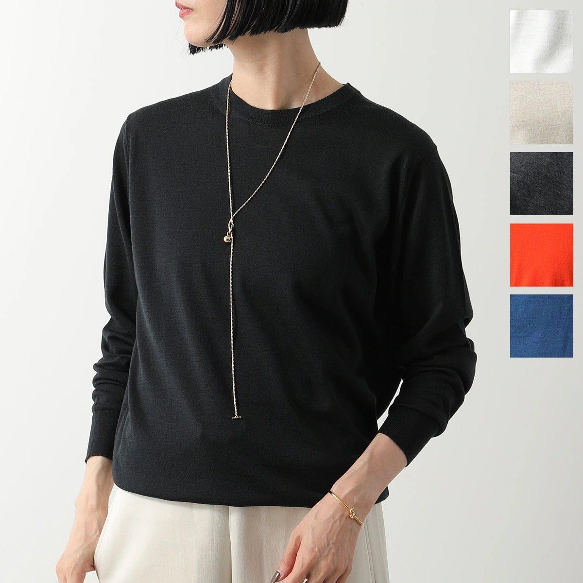 JOHN SMEDLEY ジョンスメドレー セーター DILLIE ディリー レディース ニット クルーネック 長袖 洗濯可 30G CONTEMPORARY FIT アンサンブル カラー6色