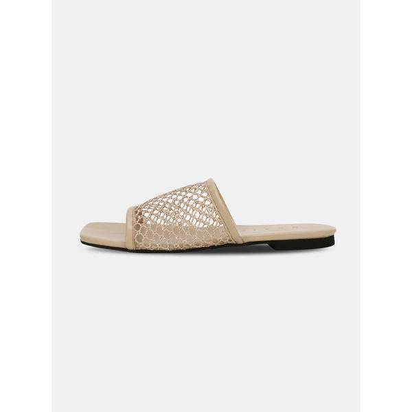 女性スリッパ メッシュ スライド フラット 夏 ネットシューズ LMA023_P400313599