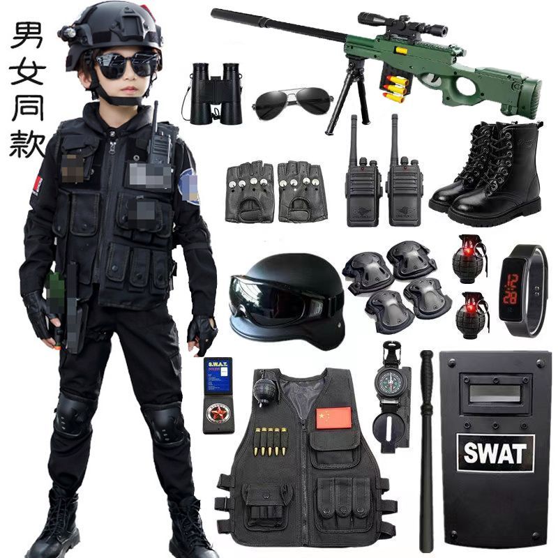 子供用長袖トイガンスーツアウトドア装備男の子アウトドア小型服一式