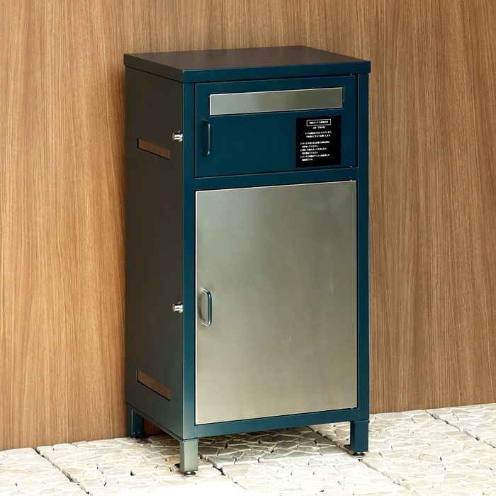 宅配ボックス付ポスト Elia エリア PBX-078 ネイビー