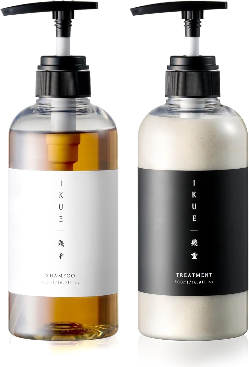 IKUE 幾重 シャンプー＆トリートメント ホワイトリリーの香り 500mlセット サロン品うねり・パサつきケア 美容室仕様 保湿・低刺激処方