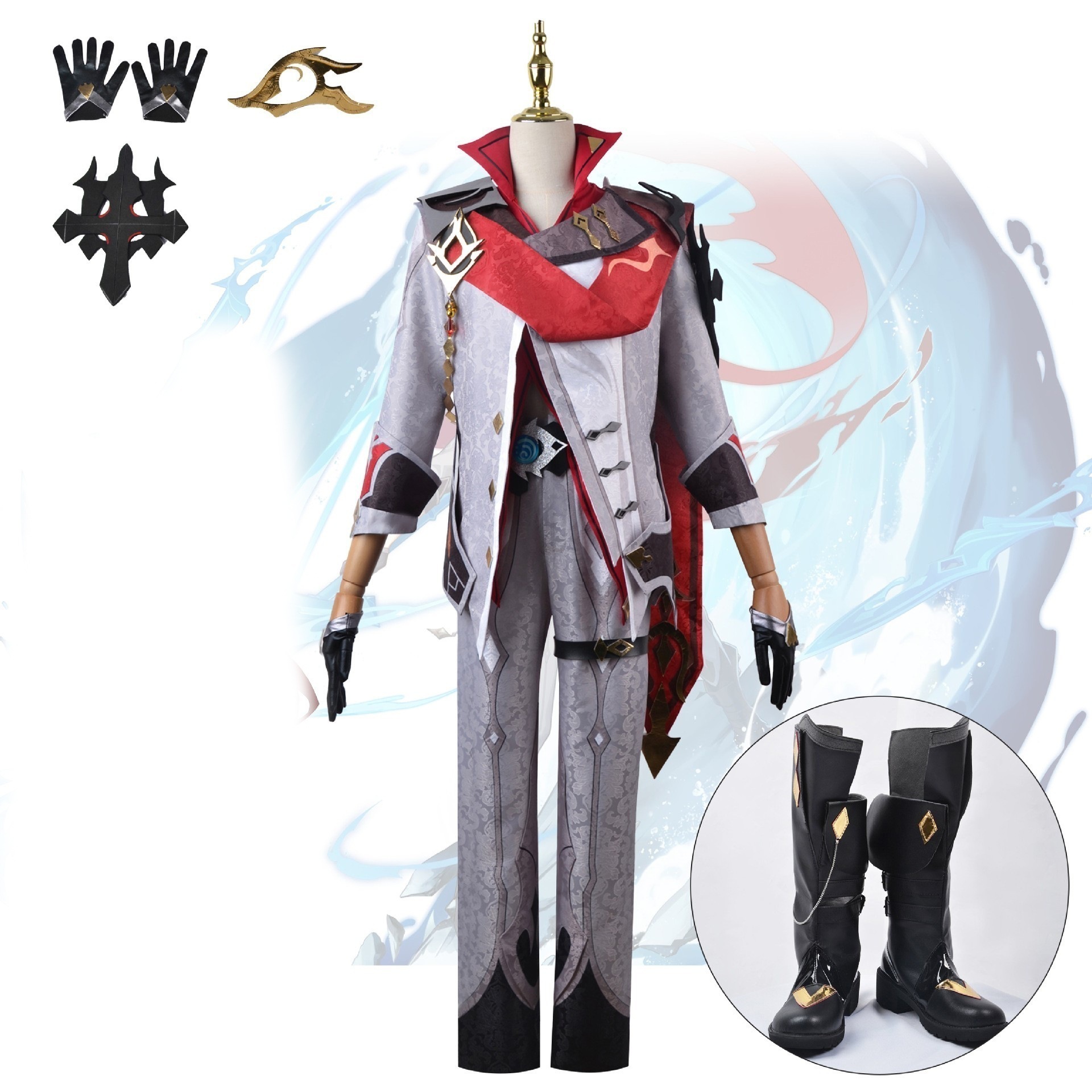 【即納&迅速な出荷】元神息子達達利亜は愚人衆執行官コスプレ衣装に従います