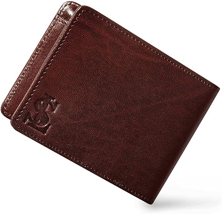 財布 メンズ 二つ折り マネークリップ 型 ミニ財布 Playmal( ダークブラウン) 8,606円