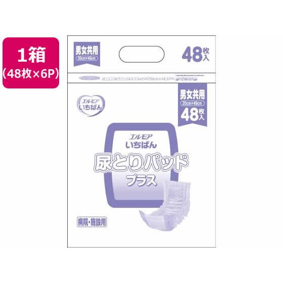 エルモアいちばん 尿とりパッド プラス 48枚×6P カミ商事 455501