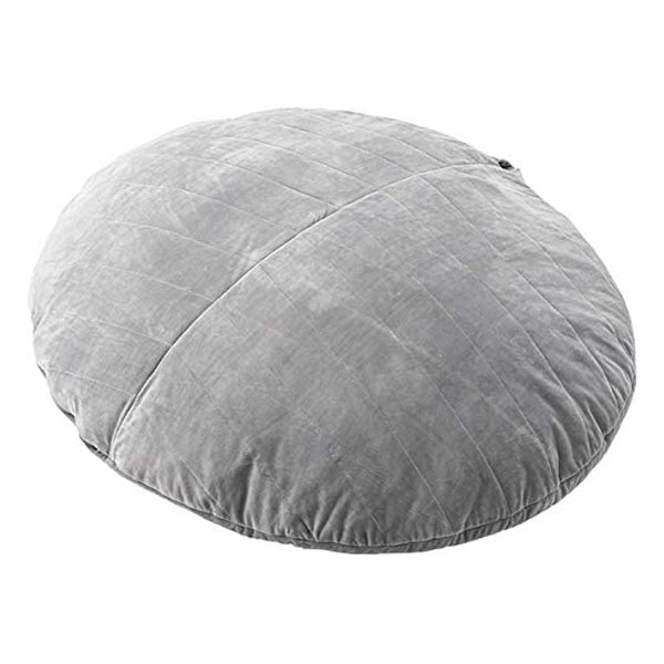 ビーズクッション グレー W135×D120×H22 LSS-802GY