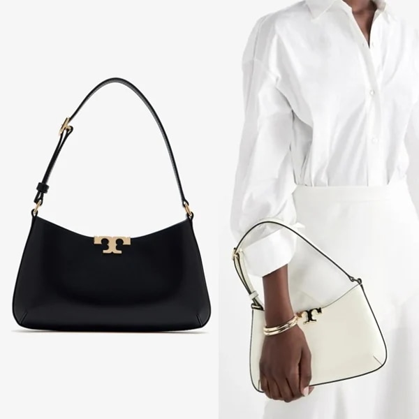 Eleanor slim shoulder bag 164762 WARM BLACK WHITE