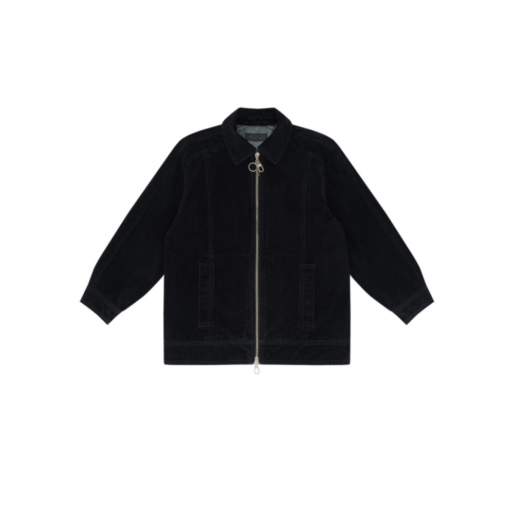 CHOWOO ベルベットデニムブルゾン