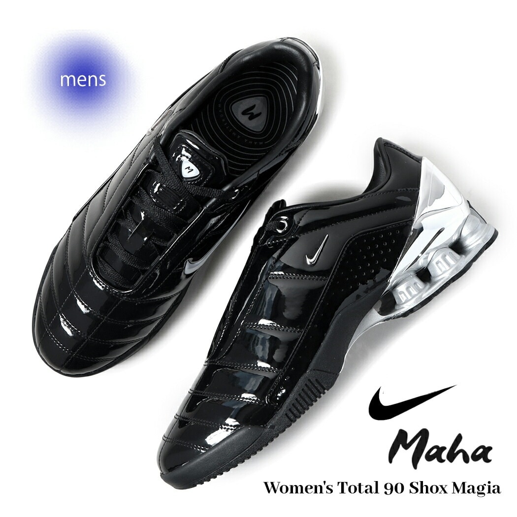 NIKE ナイキ トータル90 スニーカー WOMEN’S TOTAL 90 SHOX MAGIA × MAHA AMSTERDAM BLACK/METALLIC SILVE ( 黒 メンズ IM93