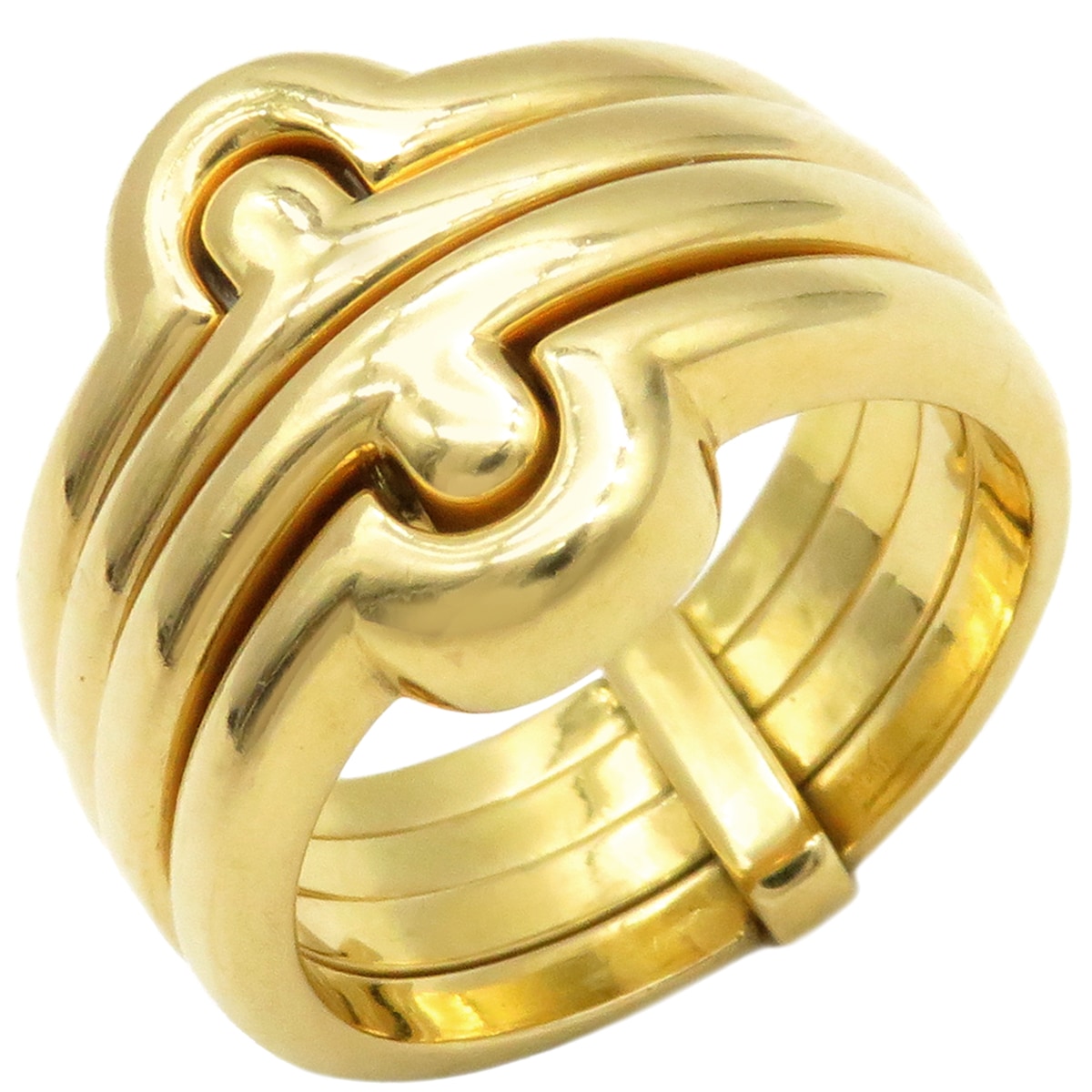ブルガリ BVLGARI リング 指輪 パレンテシ K18YG イエローゴールド 750 18K 18金 10号【中古】