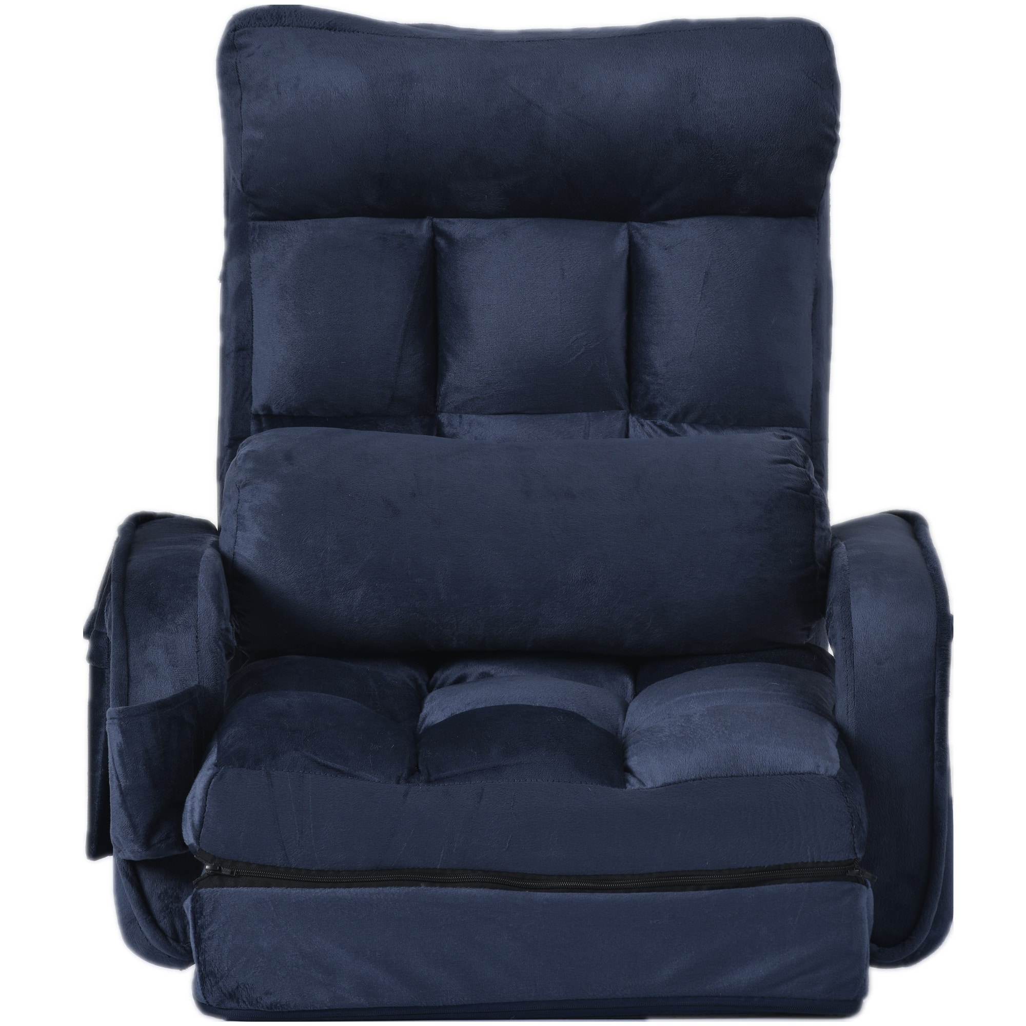 994座椅子 リクライニング 14段ギア リクライニングチェアー ファブリック 座イス おしゃれ 椅子 チェアー いす イス コンパクト【ダークブルー】 7,414円