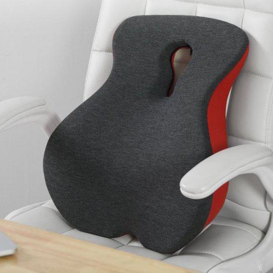 クッション 背もたれ 大きめ 椅子用 背もたれクッション オフィス 腰痛対策 姿勢矯正 椅子 背もたれ スタイリッシュ おしゃれ かわいい インテリア 美姿勢 リモートワーク テレワーク おうち時間