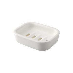 (60個セット) 石鹸置き ソープディッシュ 約幅125mm ホワイト 日本製 H＆H 石けん台 浴室 風呂 バスルーム