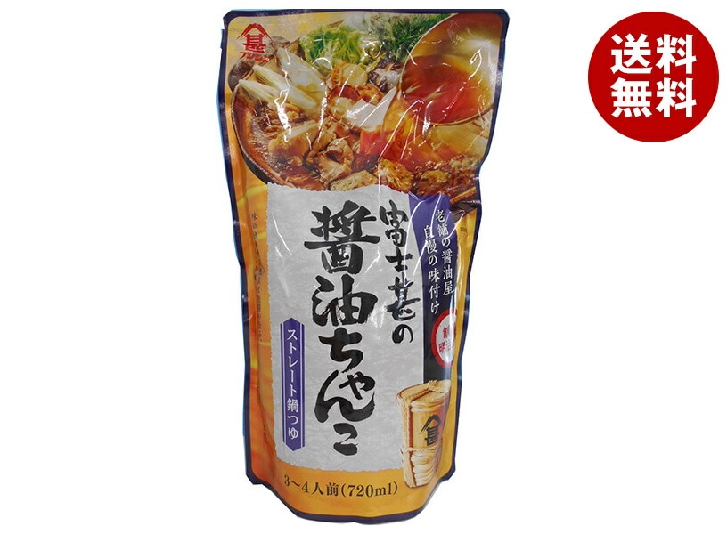 富士甚醤油 醤油ちゃんこ鍋つゆ ストレート 720ml＊12袋入
