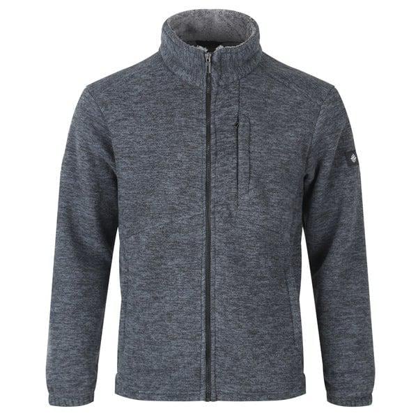 メンズソフトボア起毛フリースジップアップ BR-JUW-Q005-ダークグレー