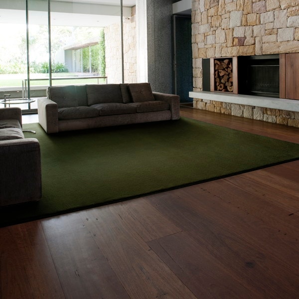 スミノエ 防炎消臭 ラグ スミトロンニューサキソニー 200×250cm グリーン メーカー直送